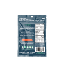 The back of a Sea Salted Beef Meat Candy pouch showing the nutrition panel